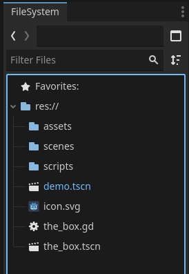 assets scripts folders